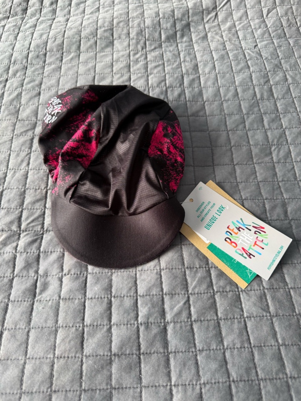Peppermint Cycling Ice Raspberry Signature Riding Cap